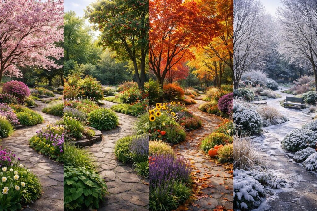 découvrez comment planifier un jardin quatre saisons pour profiter de plantes et légumes toute l'année, avec des conseils pratiques et astuces de jardinage.