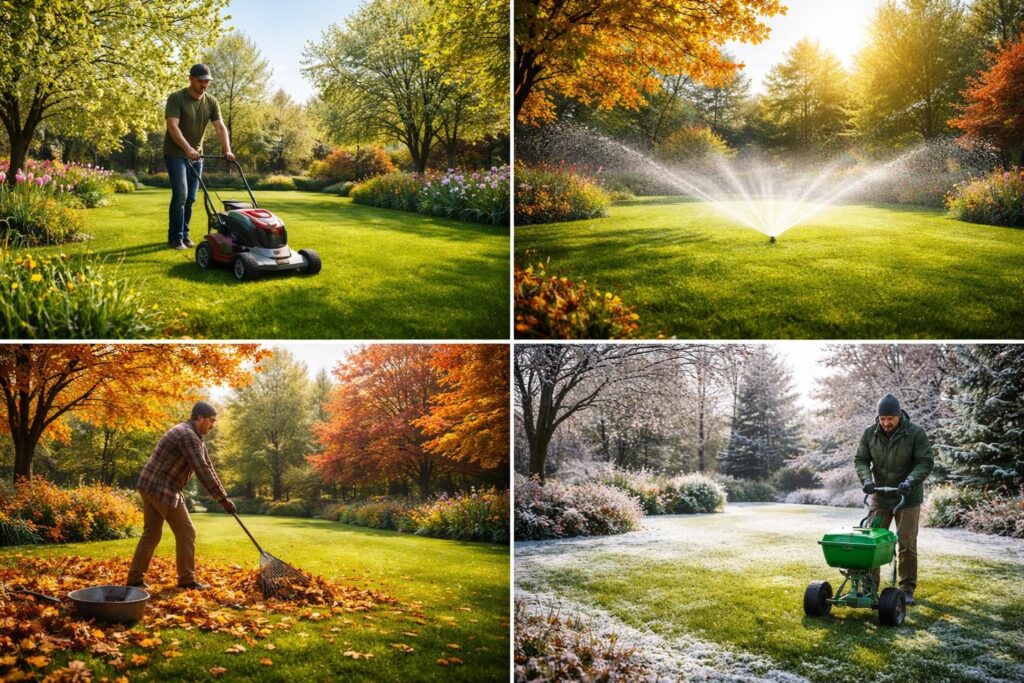 découvrez nos conseils pratiques pour entretenir votre pelouse toute l’année et garder un jardin verdoyant en toutes saisons.