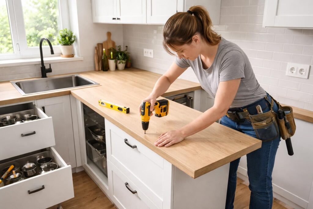 découvrez comment monter un plan de travail de cuisine vous-même avec notre guide étape par étape pour un résultat professionnel et personnalisé.