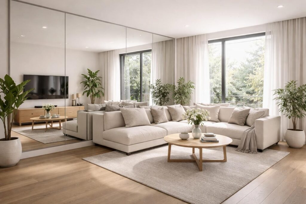 découvrez comment utiliser des miroirs pour agrandir visuellement une pièce et optimiser l'espace tout en apportant luminosité et style à votre intérieur.