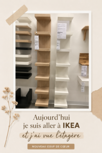 Étagère moderne en bois dans un salon chaleureux