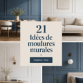 Moulures élégantes dans une pièce de style contemporain.