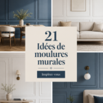 Moulures élégantes dans une pièce de style contemporain.