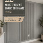 Un exemple de mur accent chic dans un salon moderne avec des couleurs apaisantes