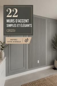 Un exemple de mur accent chic dans un salon moderne avec des couleurs apaisantes