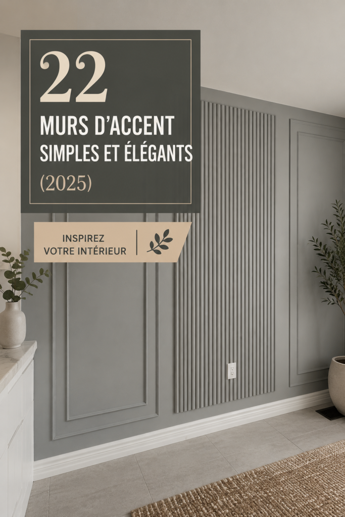 Un exemple de mur accent chic dans un salon moderne avec des couleurs apaisantes