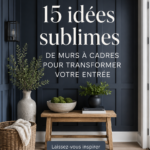 Murs en bois élégants dans un hall d'entrée accueillant.