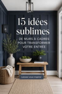 Murs en bois élégants dans un hall d'entrée accueillant.