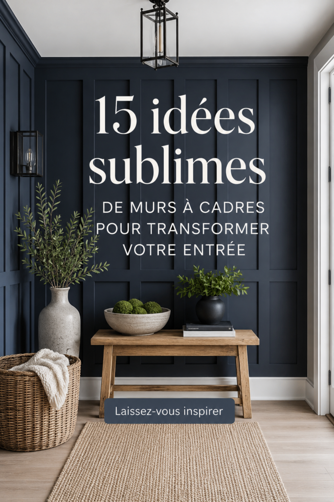 Murs en bois élégants dans un hall d'entrée accueillant.