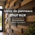 Intérieur chaleureux avec des panneaux muraux en bois
