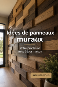 Intérieur chaleureux avec des panneaux muraux en bois