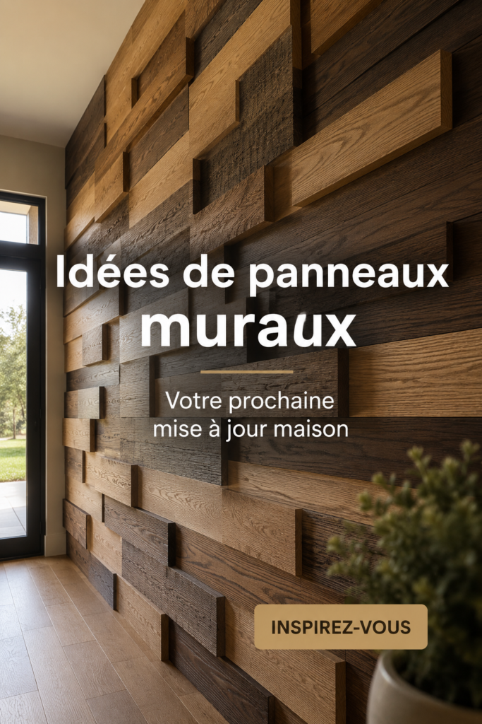 Intérieur chaleureux avec des panneaux muraux en bois