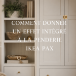 Armoire Pax Ikea transformée avec un look intégré