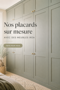 Exemple de meuble sur mesure Ikea dans un intérieur moderne