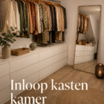Placard intégré moderne dans un intérieur chaleureux