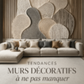 Mur décoratif moderne avec couleurs tendances de 2024