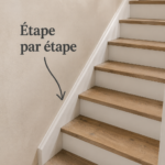 Une femme faisant du step en pleine séance de fitness