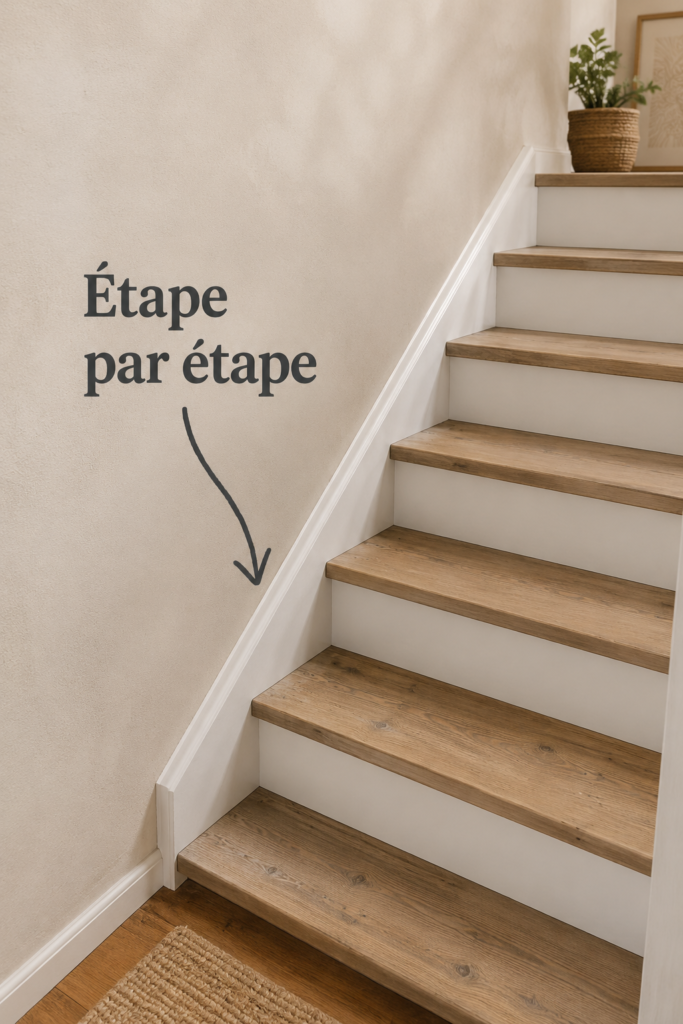 Une femme faisant du step en pleine séance de fitness