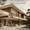 Une vue extérieure d'une villa moderne, mettant en valeur son architecture épurée et élégante.