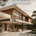 Une vue extérieure d'une villa moderne, mettant en valeur son architecture épurée et élégante.