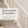 Un escalier décoré avec des moulures élégantes et modernes