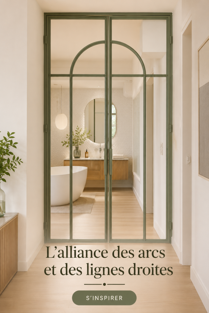 Une décoration intérieure harmonieuse mélangeant courbes et lignes droites.