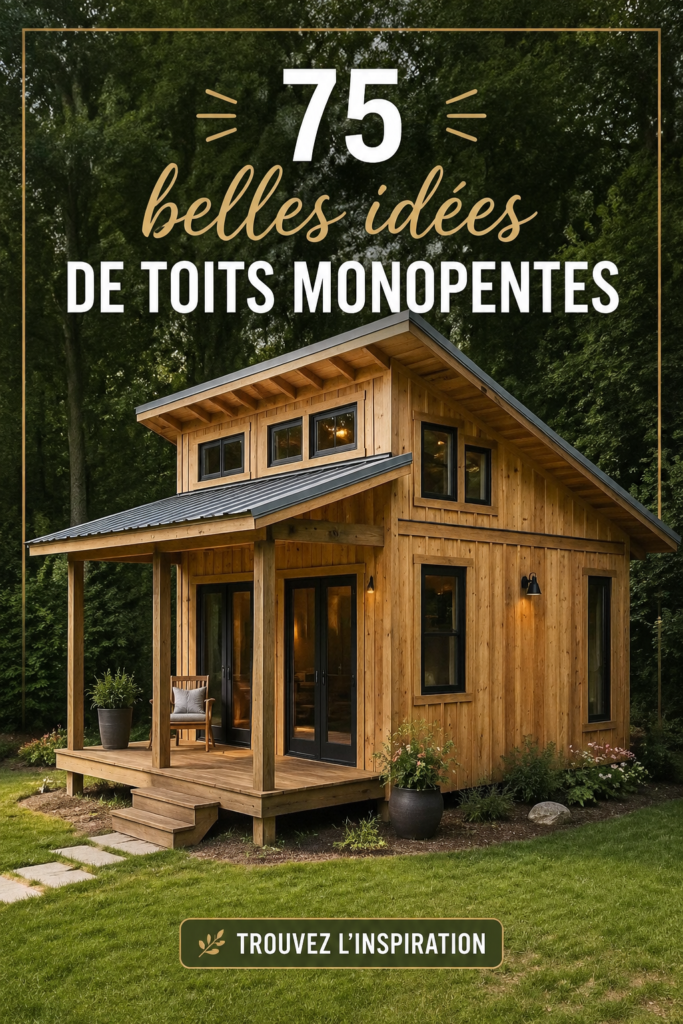 Exemple de toiture à shed élégante dans un jardin moderne.
