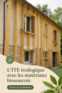 Visualisation d'une maison écoresponsable avec des matériaux biosourcés adaptés à une isolation thermique