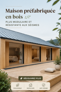 Maison en bois moderne de Muji, stylée et modulable, au design chaleureux.
