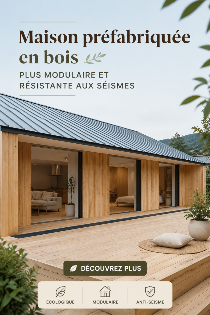 Maison en bois moderne de Muji, stylée et modulable, au design chaleureux.