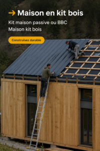 Maison en kit en bois éco-responsable
