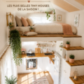 Vues d'une petite maison modernisée avec un décor élégant et fonctionnel.