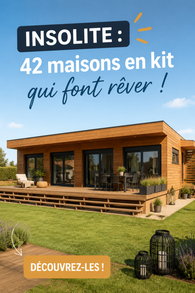 Vue d'ensemble de maisons en kit modernes dans un environnement paisible.