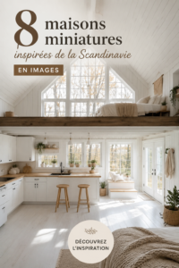 Une maison scandinave moderne et élégante dans un environnement naturel.