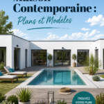 Modèle de maison contemporaine avec architecture moderne