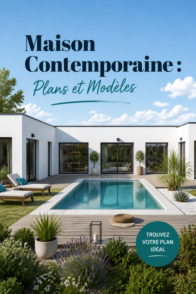 Modèle de maison contemporaine avec architecture moderne