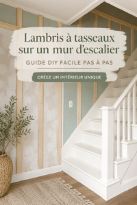 Un escalier décoré avec un mur en bois, apportant chaleur et style au foyer