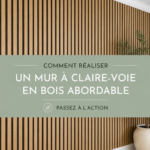 Mur en lattes de bois dans un salon moderne