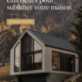 Exemple de maison avec un revêtement moderne et accueillant, mettant en valeur le style actuel.