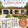 Exemple de plan d'une maison de plein pied, lumineux et fonctionnel.