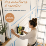 Plinthes d'escalier élégantes installées dans une maison