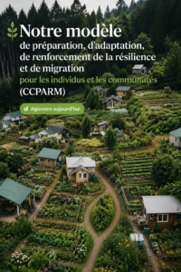 Visuel d'une communauté engagée dans des actions pour lutter contre le changement climatique - renforcement de la résilience