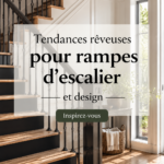 Exemple de rampe d'escalier moderne et élégante dans un intérieur chaleureux.