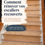 Escalier rénové avec un nouveau revêtement moderne