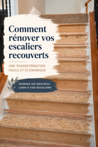 Escalier rénové avec un nouveau revêtement moderne