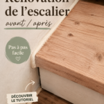 Escalier modernisé avec une touche chaleureuse et élégante
