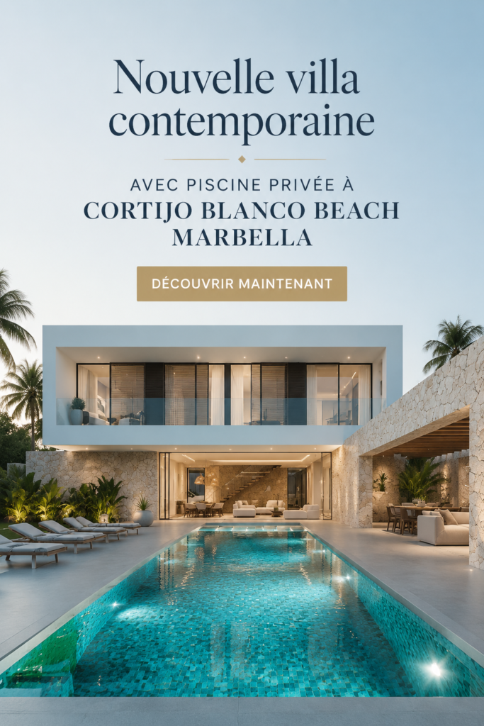 Villa contemporaine avec piscine à Cortijo Blanco, Marbella.