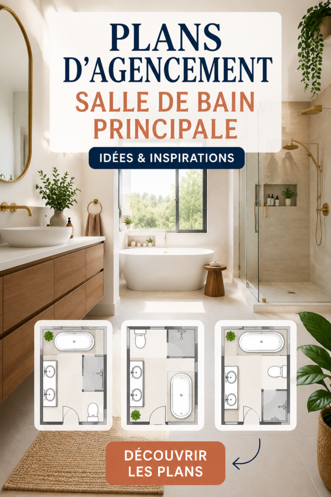 Une salle de bain moderne avec un agencement fonctionnel et esthétique.