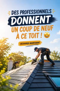 Maison avec une toiture modernisée et esthétique, symbole de rénovation réussie