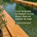 Baignade en eau douce dans un environnement naturel